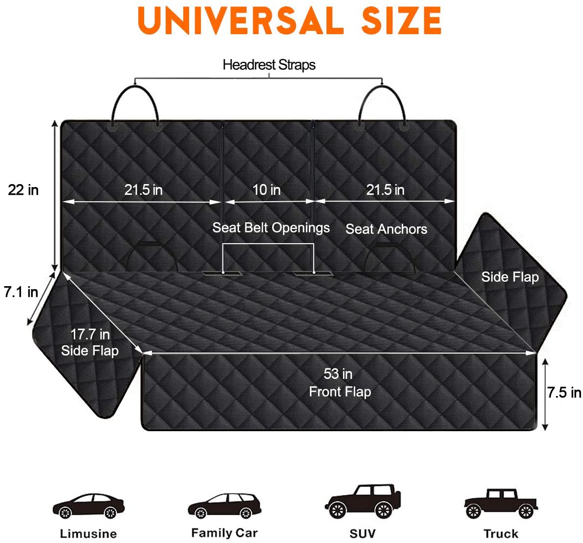 🚗🐶 Funda Protectora de Asiento para Auto – Impermeable y Antideslizante para Perros 🐾