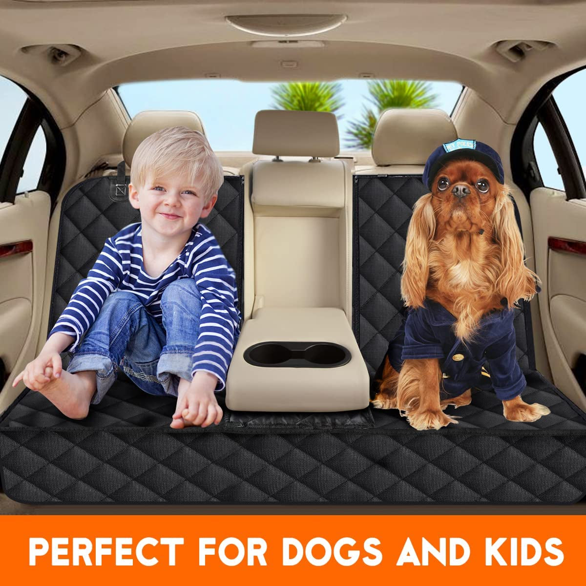 🚗🐶 Funda Protectora de Asiento para Auto – Impermeable y Antideslizante para Perros 🐾